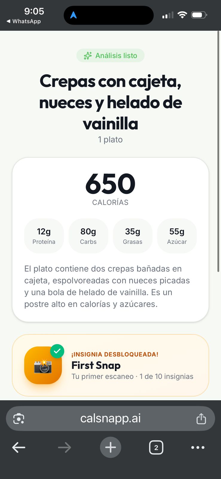 Snap any meal